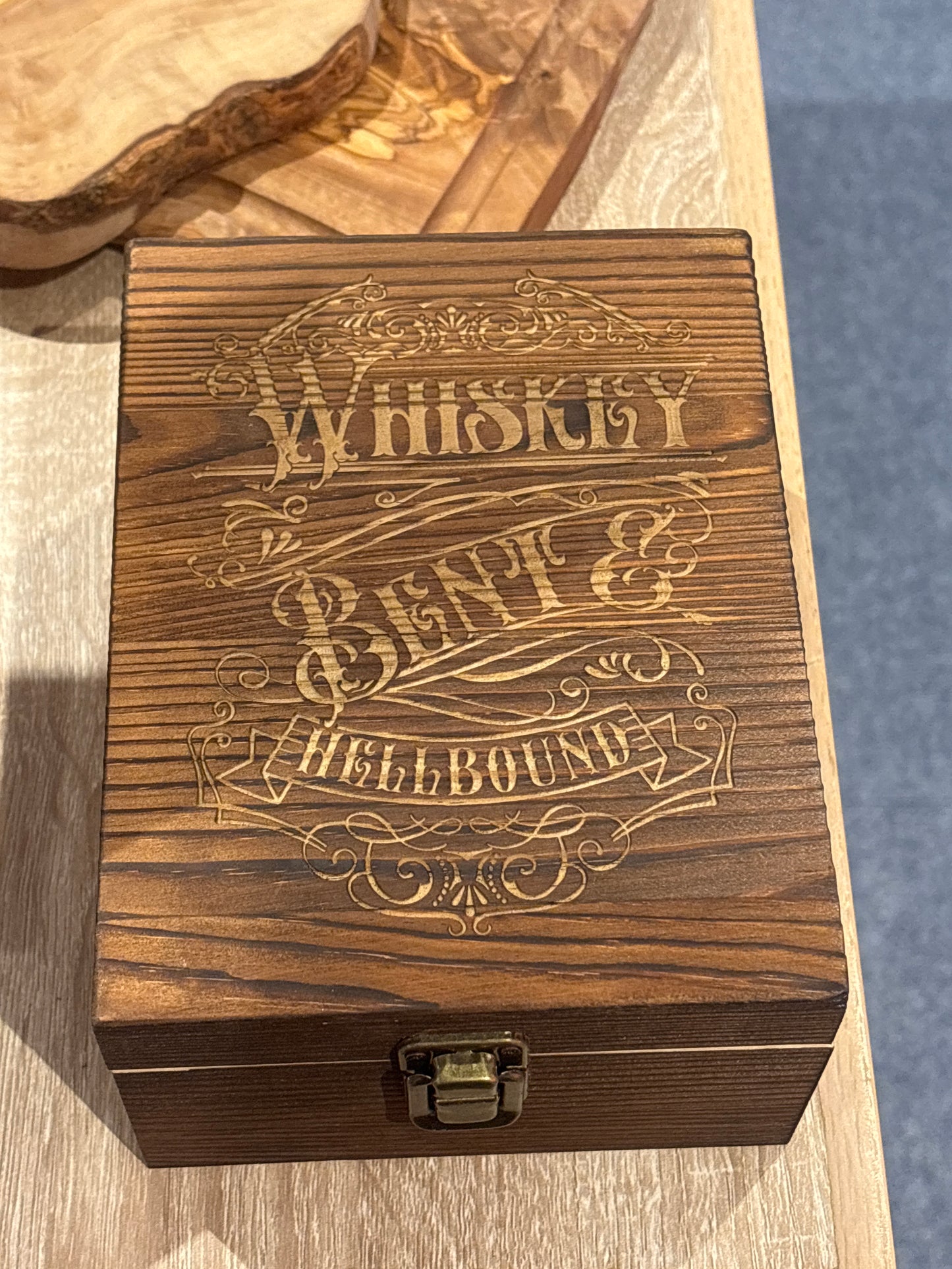 Whiskey Bent & Hellbound Engraved Whiskey Gift Set
