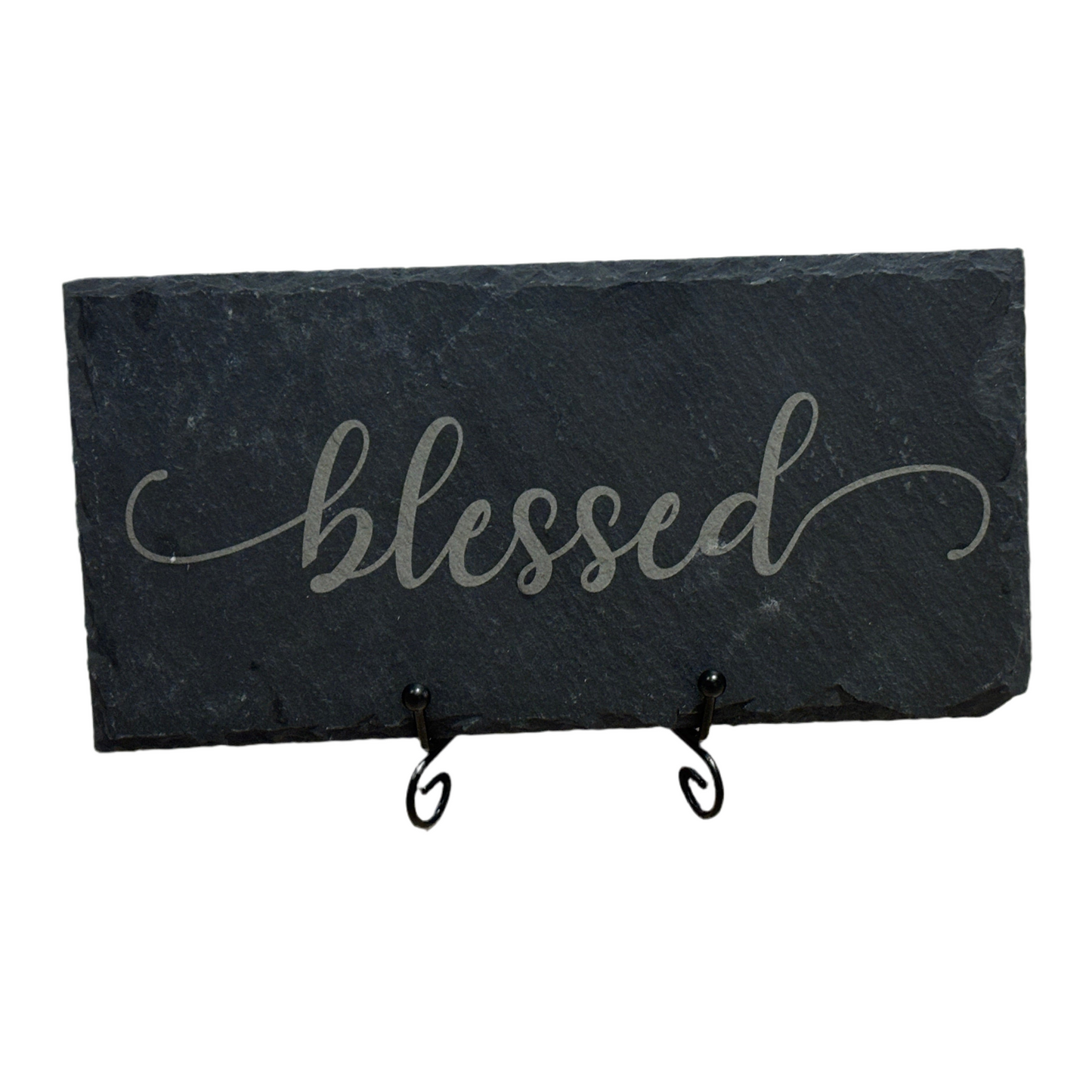 Engraved Slate Sign – “Blessed” | 8x4 Rustic Home Décor