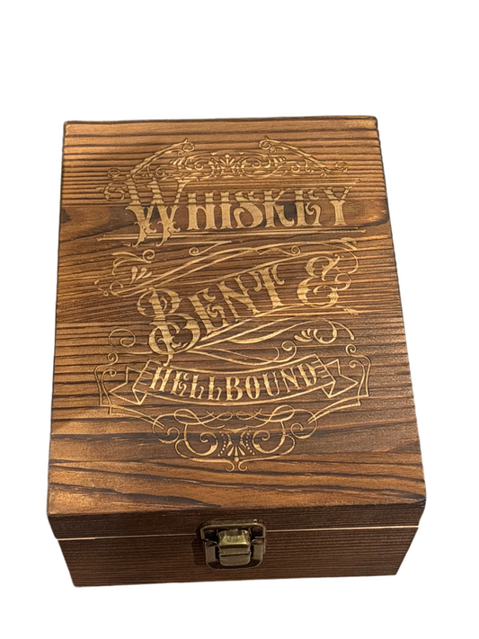 Whiskey Bent & Hellbound Engraved Whiskey Gift Set